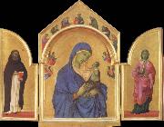 Duccio di Buoninsegna The Virgin Mary and angel predictor,Saint painting